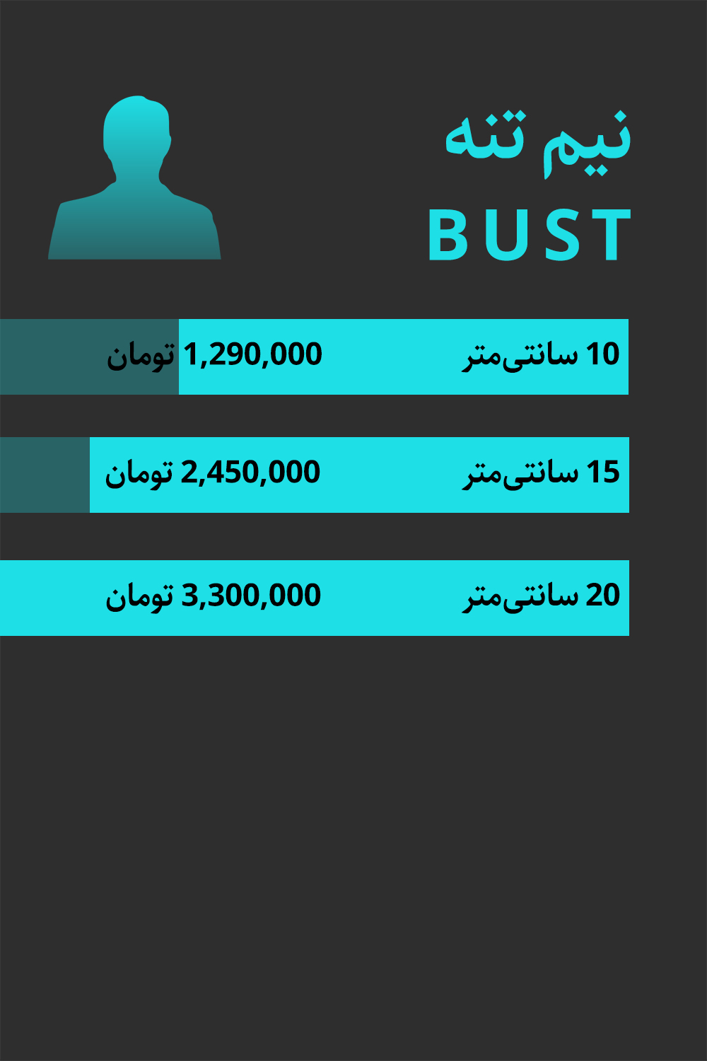 bust 360 مجسمه تمام رنگی سه بعدی