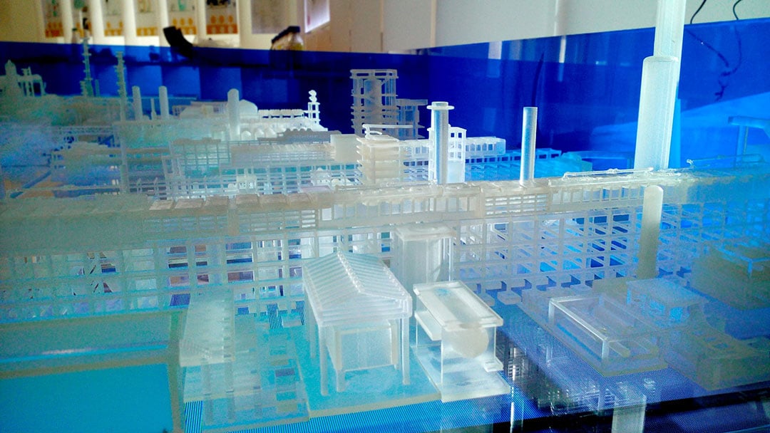 نمونه‌ای زیبا از ماکت‌های معماری با استفاده از مدل ترکیبی