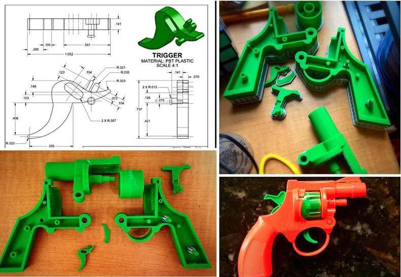 پرینت سه بعدی و مهندسی معکوس تفنگ