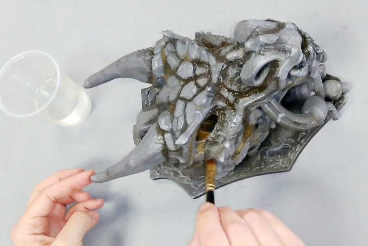 دستگیره‌ی در به شکل اژدها حاصل از پرینتر سه بعدی 